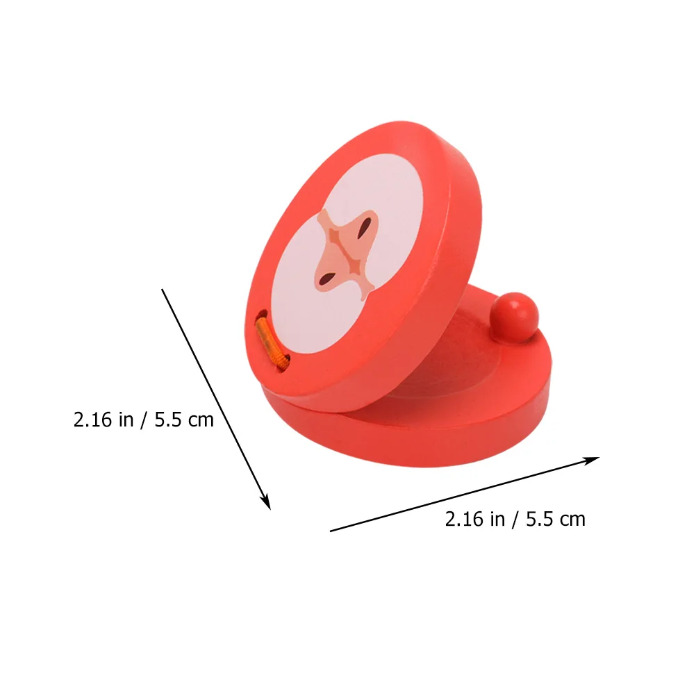 

4 Pcs Wooden Fruit Speaker Board Music for Castanets Musical Instrument Percussion Instruments