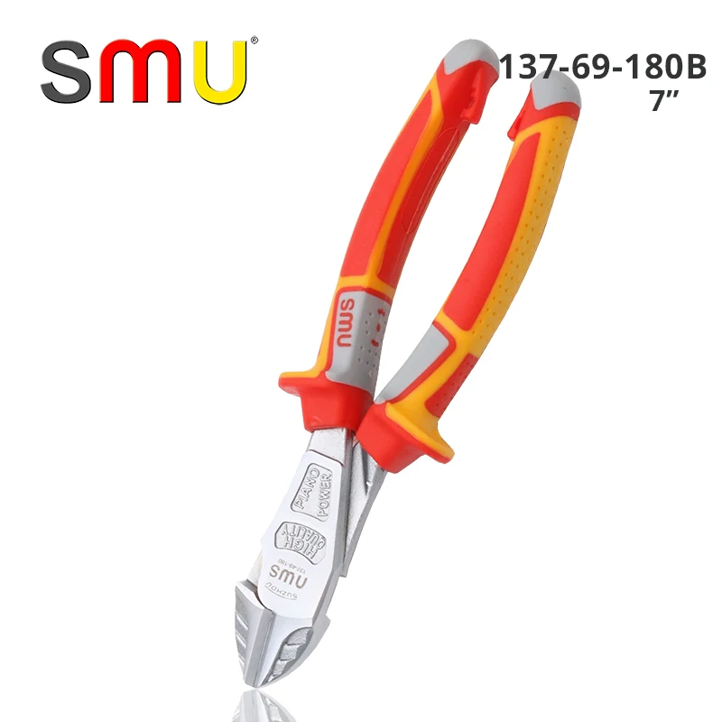 SMU 60-CRV Industrial  Grade Labor-saving Anti-rust Combination Pliers Long Nose Pliers Diagonal Cutting Pliers