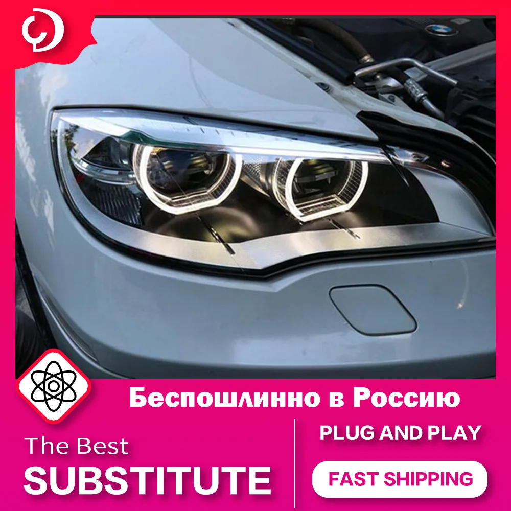 AKD Car Styling Headlights for X6 X5 E70 E71 2008-2014  LED Headlight DRL Running Turn Signal Light Led Projector Accessories