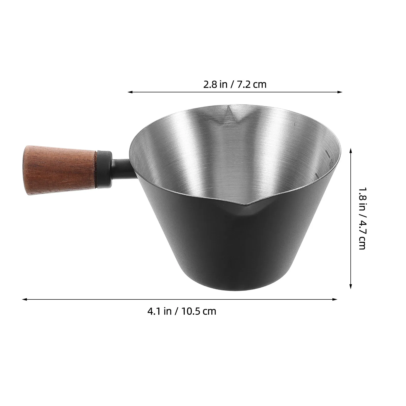 Professional Stainless Steel Espresso Pouring Cup with Spout Ergonomic Handle Multifunctional Milk Frothing Measuring Pitcher view 6
