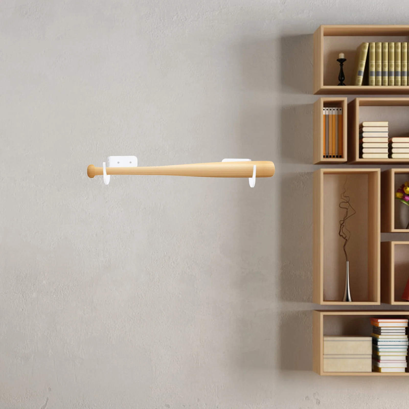 4 قطعة مضرب بيسبول حامل أصحاب قابل للتعديل مادة الاكريليك مستقرة ديكور المنزل عرض مضرب بيسبول رف حامل الكرة اللينة #1