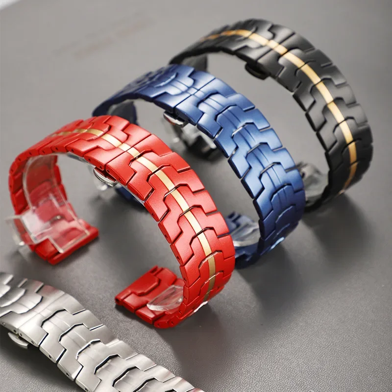 Cinturino in acciaio inossidabile di lusso per OnePlus Watch 46mm 2 2R Bracciale da lavoro Bracciale da 22 mm per OPPO Watch X X2 4Pro Band