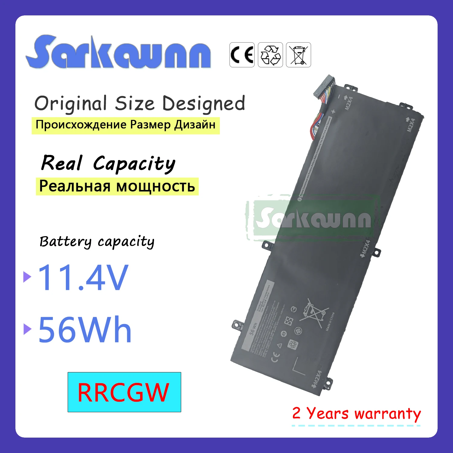 SARKAWNN 3 CELLEN RRCGW Laptop Batterij Voor DELL Precision 5510 XPS 15 9550