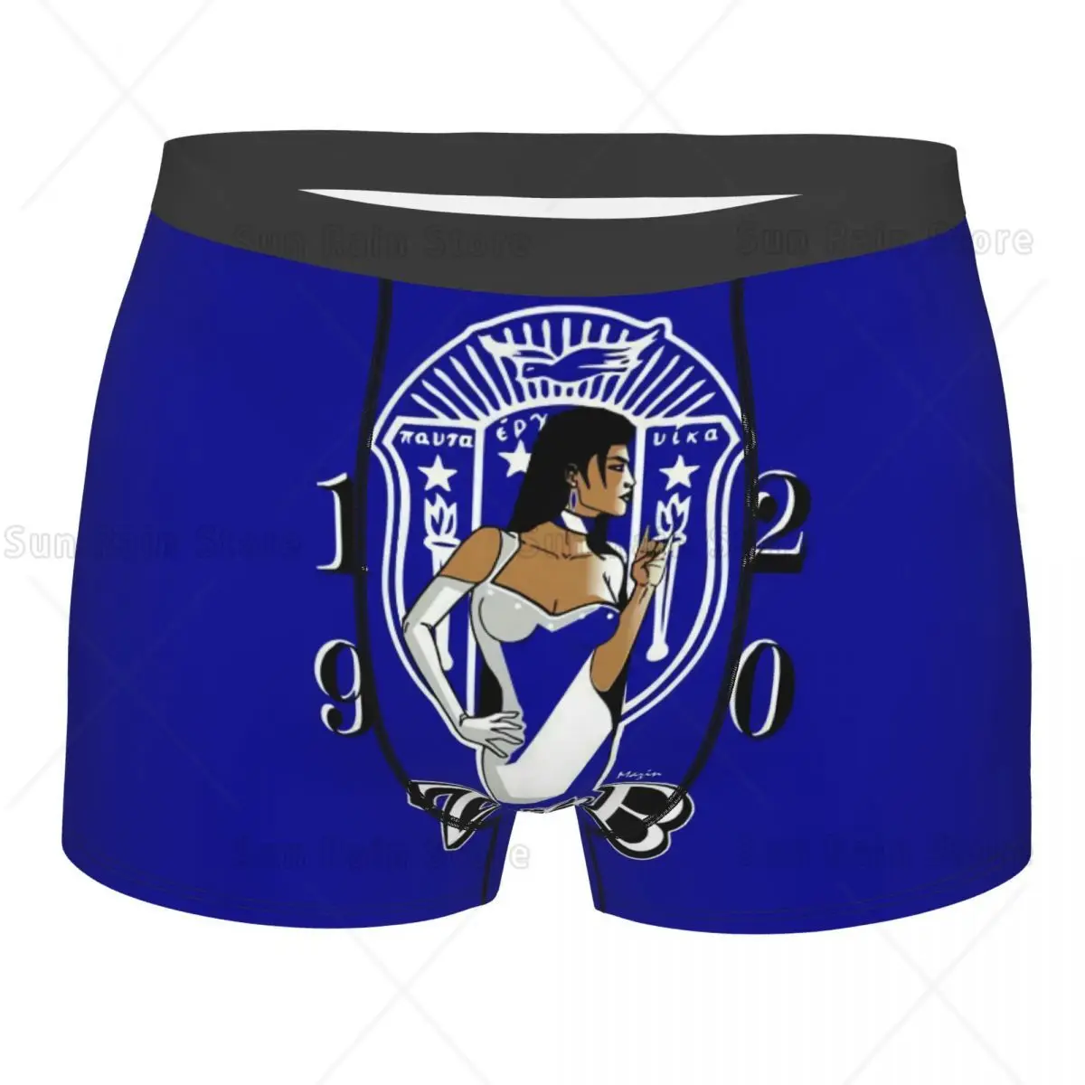 Male Fashion Zeta Phi Beta ZOB Underwear Greek Letter 1920 Boxer Briefs Breathable Shorts Panties Underpants