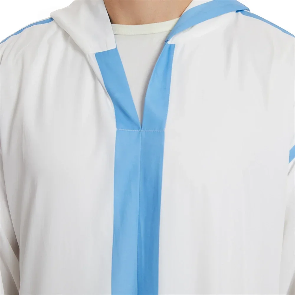 Eid Djellaba Hooded Abaya for Men Muslim Jubba Thobe Saudi Arabic Men's Robe Prayer Clothes Ramadan Islam Dress Thoub Kaftan