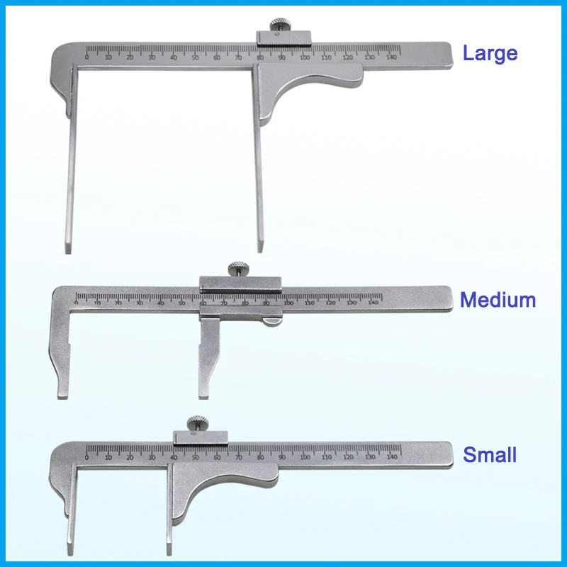 Stainless Steel Vernier Caliper Orthopedic Acetabulum Ruler Joint Caliper Measuring Gauge Veterinary Orthopedic Instrument