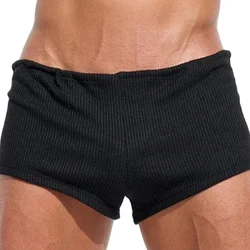 High Quality Beach Holiday Mens Shorts Pants Sportswear Black Breathable Casual Elastic Fitness Gym Jogging Ribbed