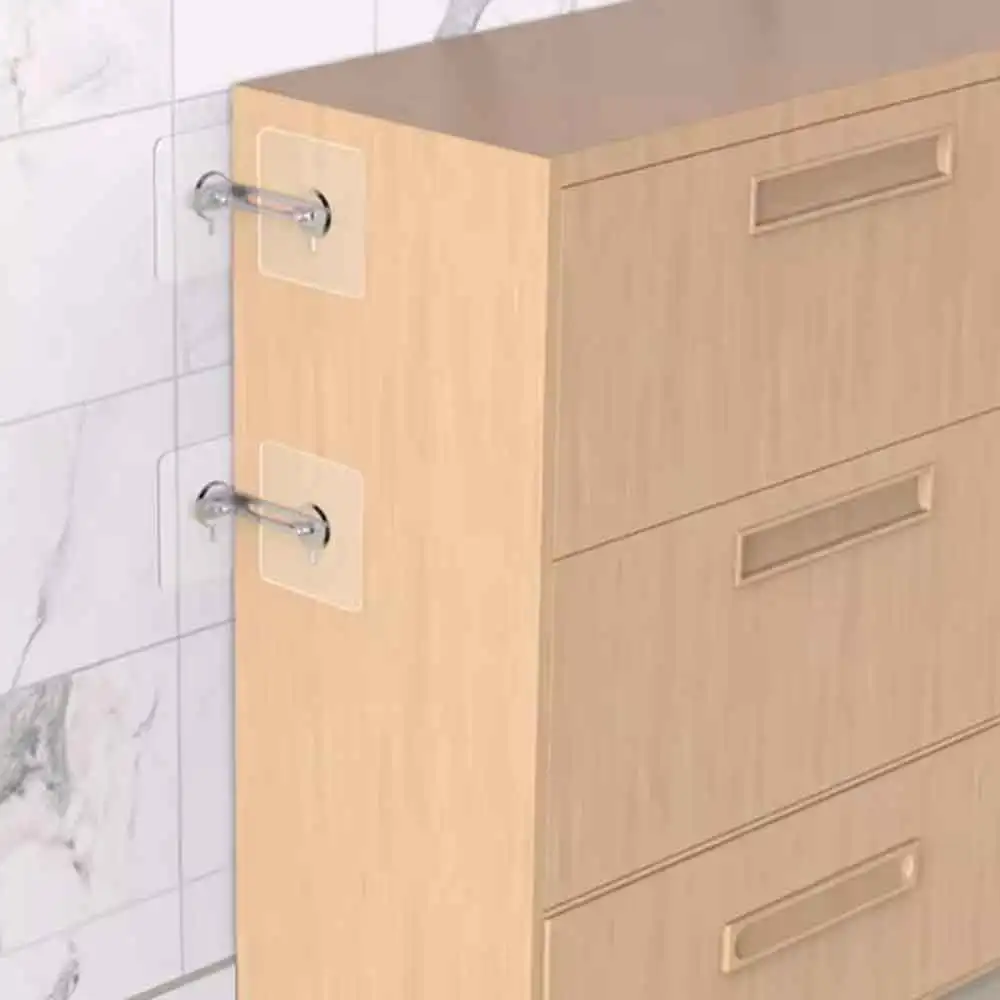 vvocci safety lock Cabinet fixing anti-toppling retainer non-punchable Furniture TV bookshelf Shoe cabinet wardrobe Child safety