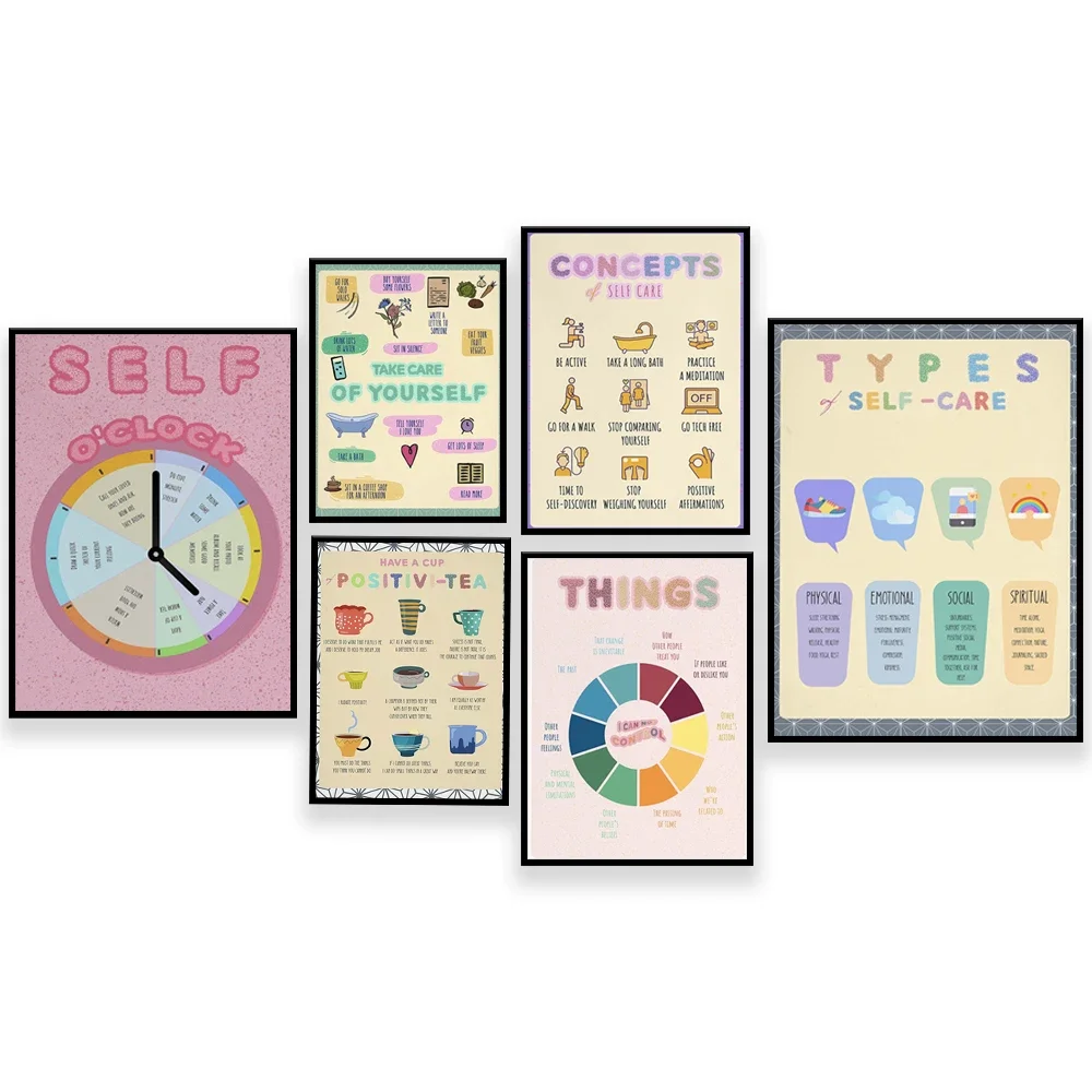 

Mental Health Poster, Growth Mindset, Self Care, Motivational Poster, Psychology, Mental Health Art Therapist Office Decor Gifts