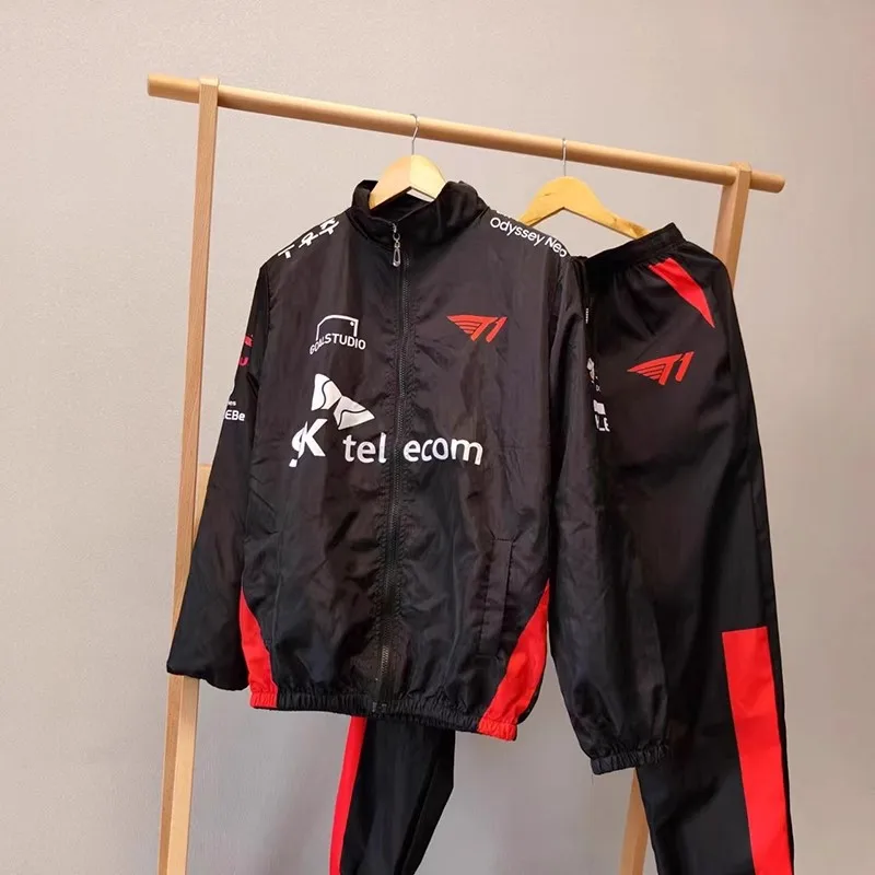 New Season SKT1 LOL Game World finals Team Uniform Spring Autumn Men's Sweatpants Loose Casual Trousers Faker Same Pants