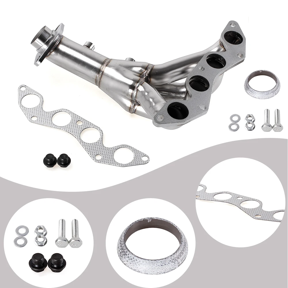 RASTP-Stainless Steel Racing Manifold Header Exhaust For 01-05 HONDA CIVIC DX/LX D17 1.7 EM2/ES1 Exhaust Pipe RS-CR1848