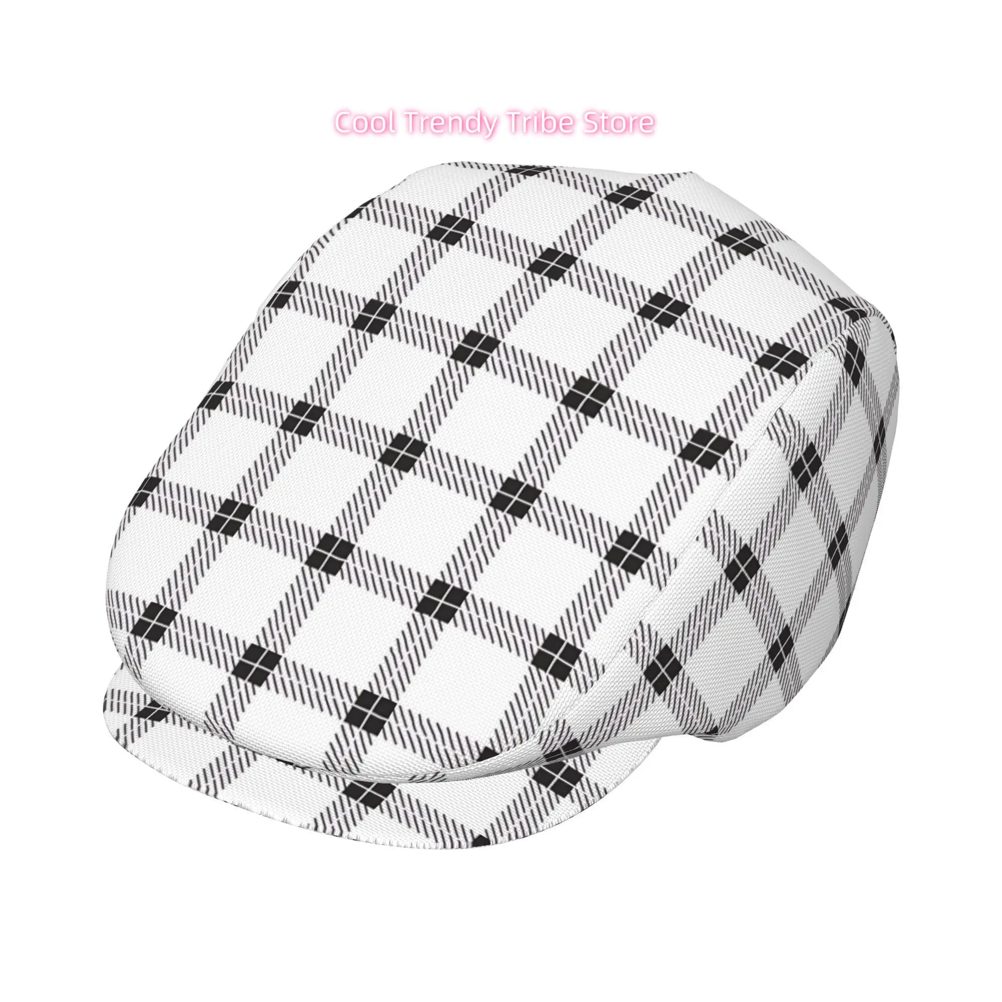 1pc of Binary Grid Secret Full Face Print Beret, a Trendy Newsboy Cap Suitable for Both Genders, Ideal for Golfing, Outdoor Spor
