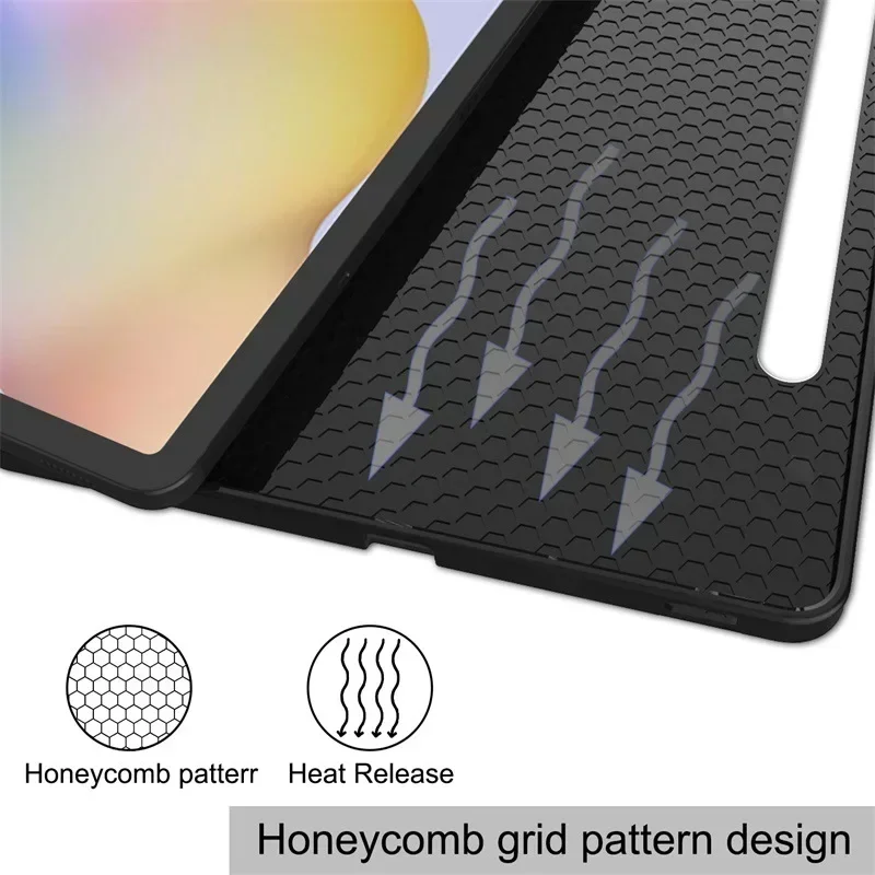 Casing untuk Samsung Galaxy Tab S6 Lite 10.4, sarung HP dudukan untuk Samsung Tab S6 Lite 2020 2022 SM-P613 P615 P610 P619, pemegang pensil dana