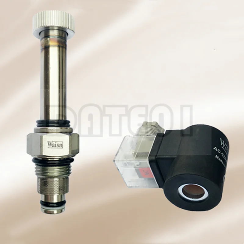 CSV0201 Solenoid Cartridge Valve Coil Waisn Pressure Relief Valve Ac220v Taiwan Original Dc24v Internal Hole 14mm Height 50mm