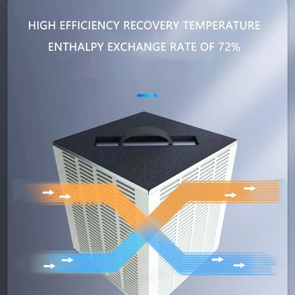 

Бесшумный бытовой односторонний вытяжной вентилятор Система вентиляции отеля Вентилятор свежего воздуха Децентрализованная вентиляция для домашнего использования