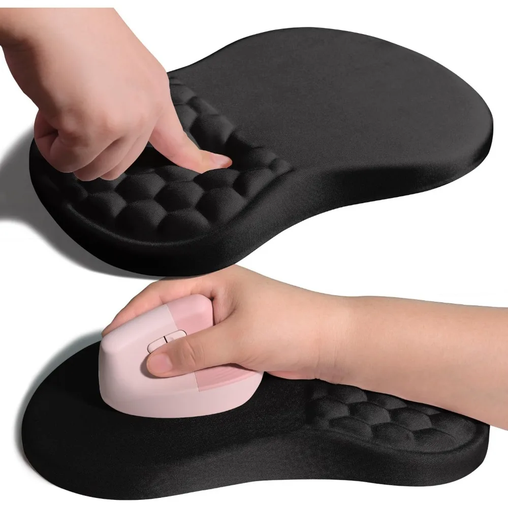 Ergonomic Wrist Support Mouse Pad with Memory Foam, Carpal Tunnel Relief, Wrist Rest, 11.8x7.9 inches