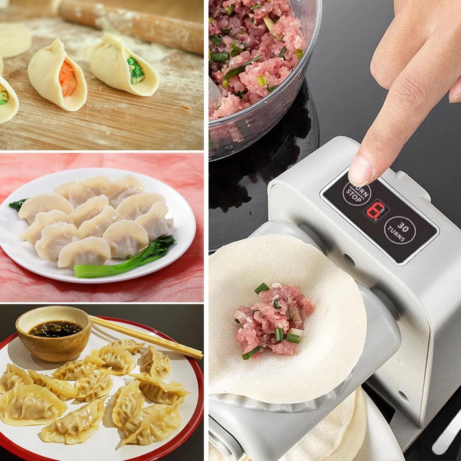 Electric Dumpling Maker Automatic Dumpling Mould Machine Pressing Dumpling Skin Empanada Ravioli Mould Kitchen Tool Accessories