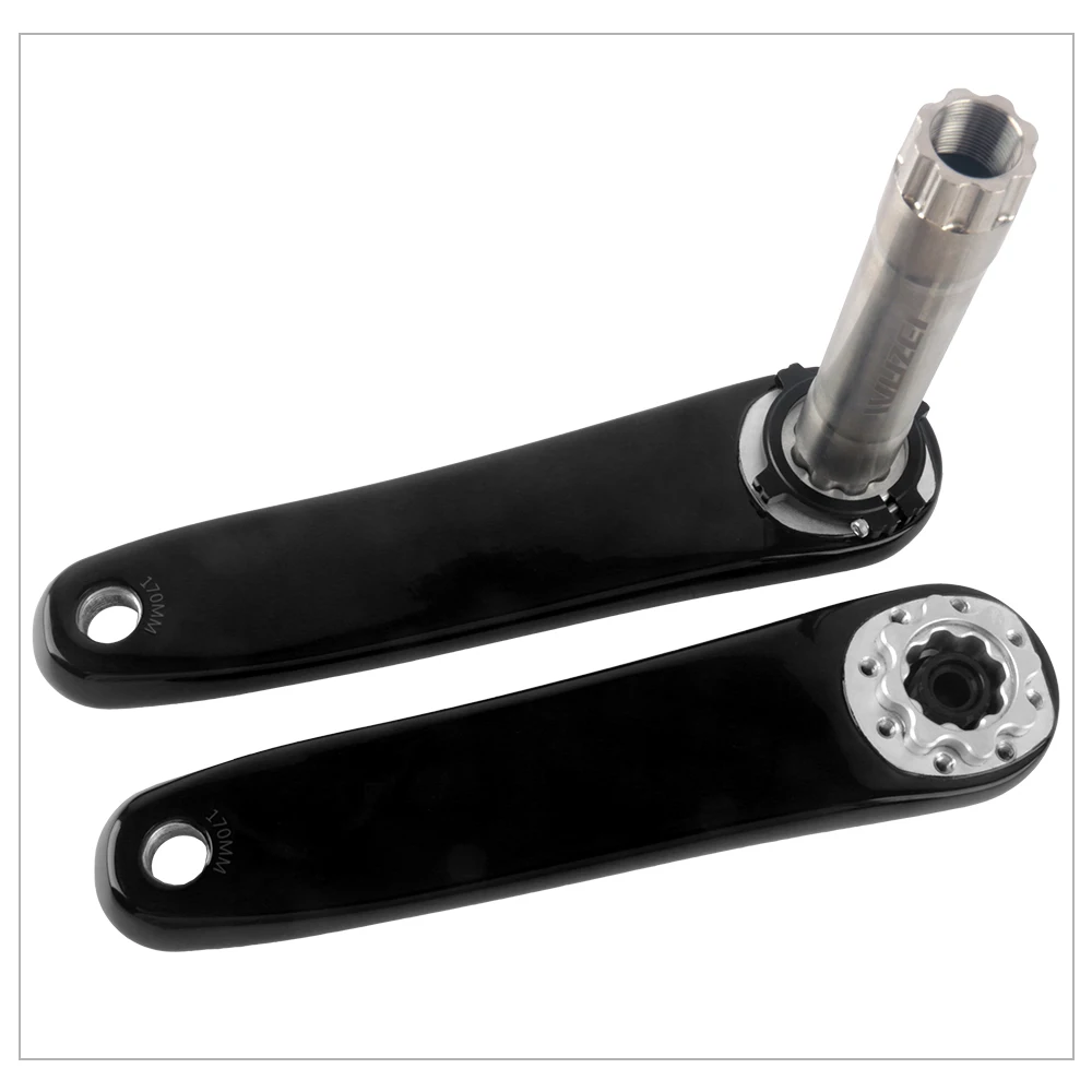 WUZEI 3/8 Bolt Direct Mount Carbon Fiber Mountain Bike Crank 8/9/10/11/12S Axle 24MM for SRAM XX1 X01 X1 GX Ultralight Crank