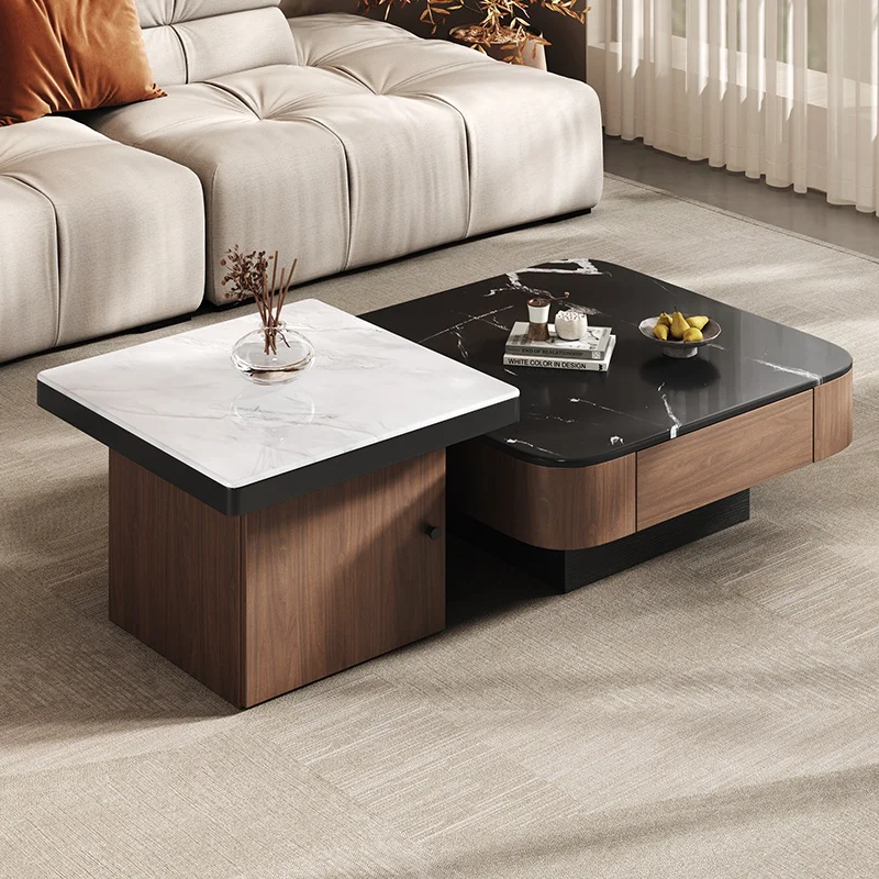 

Service Unique Coffee Table Modern Simple Waterpoor Center Coffee Table Unique Space Saving Mesa Auxiliar Postmodern Furniture
