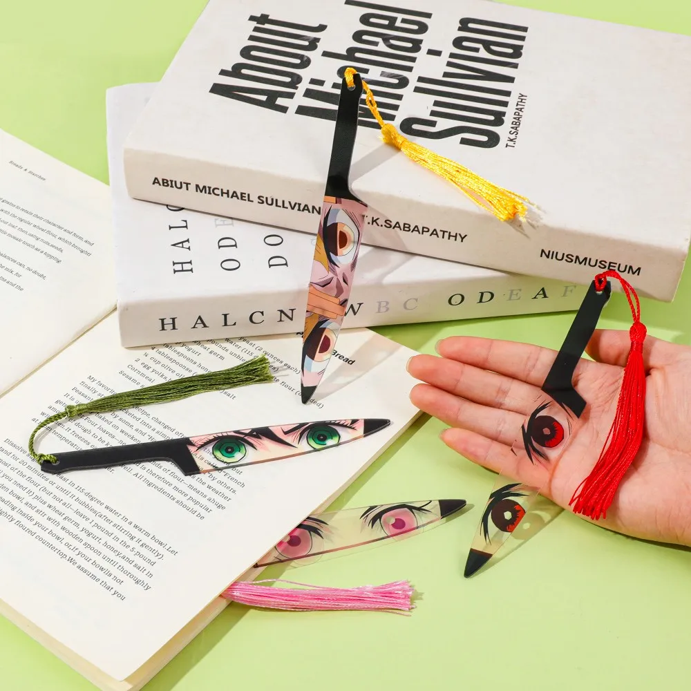 Demon Slayer Acrylic Bookmarks, Tanjiro Zenitsu Mitsuri Nezuko, Otaku Collectors for Manga Reading, Journaling, Birthday Gift