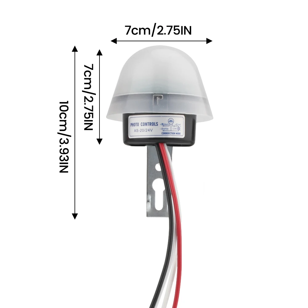 Auto On Off Photocell Night Light Switch Waterproof Photoswitch Light Sensor Switch for LED Area Light Street Light