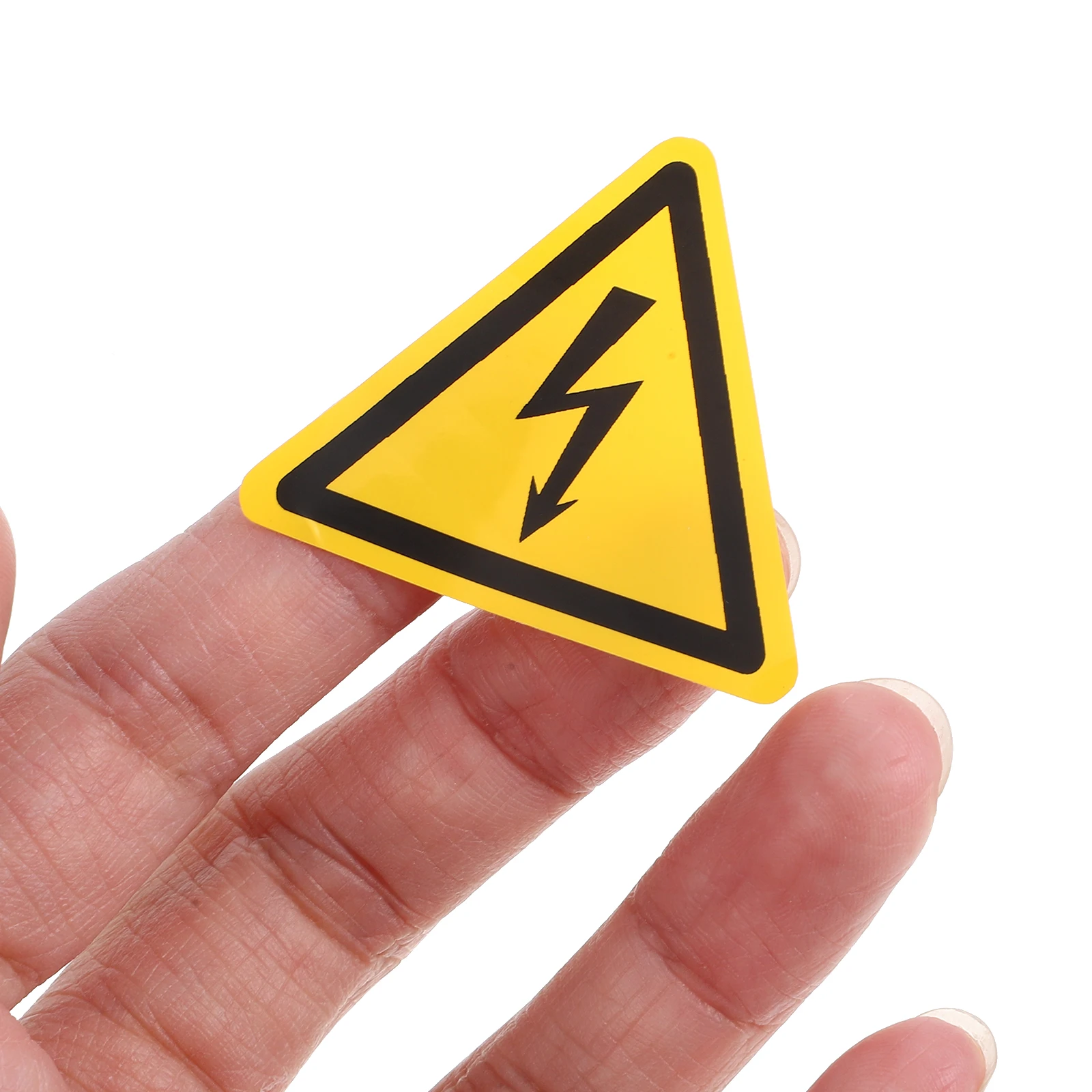 5pcs Electric Danger Sign Label Waterproof Pvc Warning Sticker For Electrical Panel High Voltage Caution Safety Decal