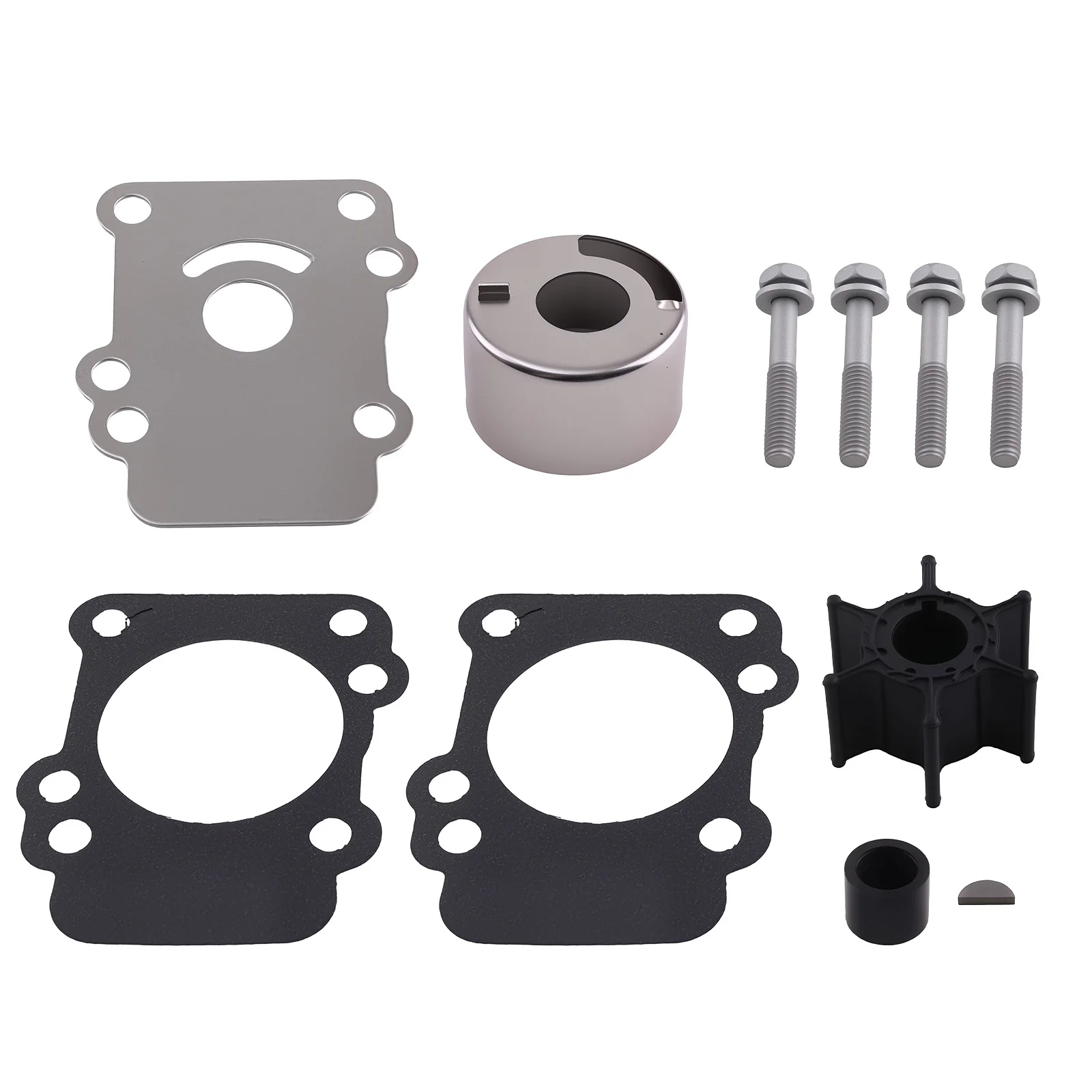 

Комплект водяной помпы двигателя для подвесных лодочных моторов Yamaha 9.9/15 л.с., 46-84277T, 1984-2005 гг., полный комплект