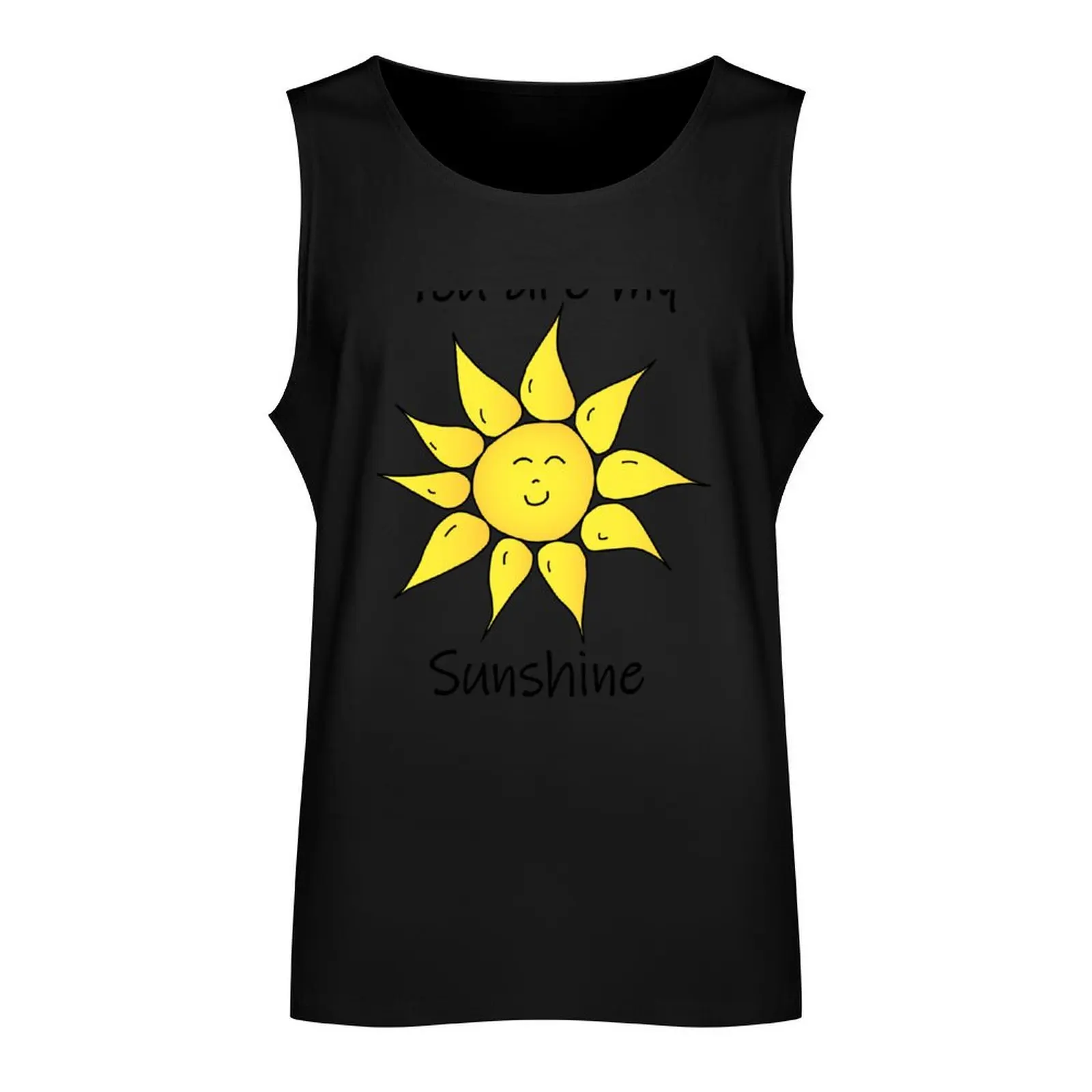 You Are My Sunshine, Cute Sun Tank Top clothes for men summer Sleeveless T-shirt tops Men's tops