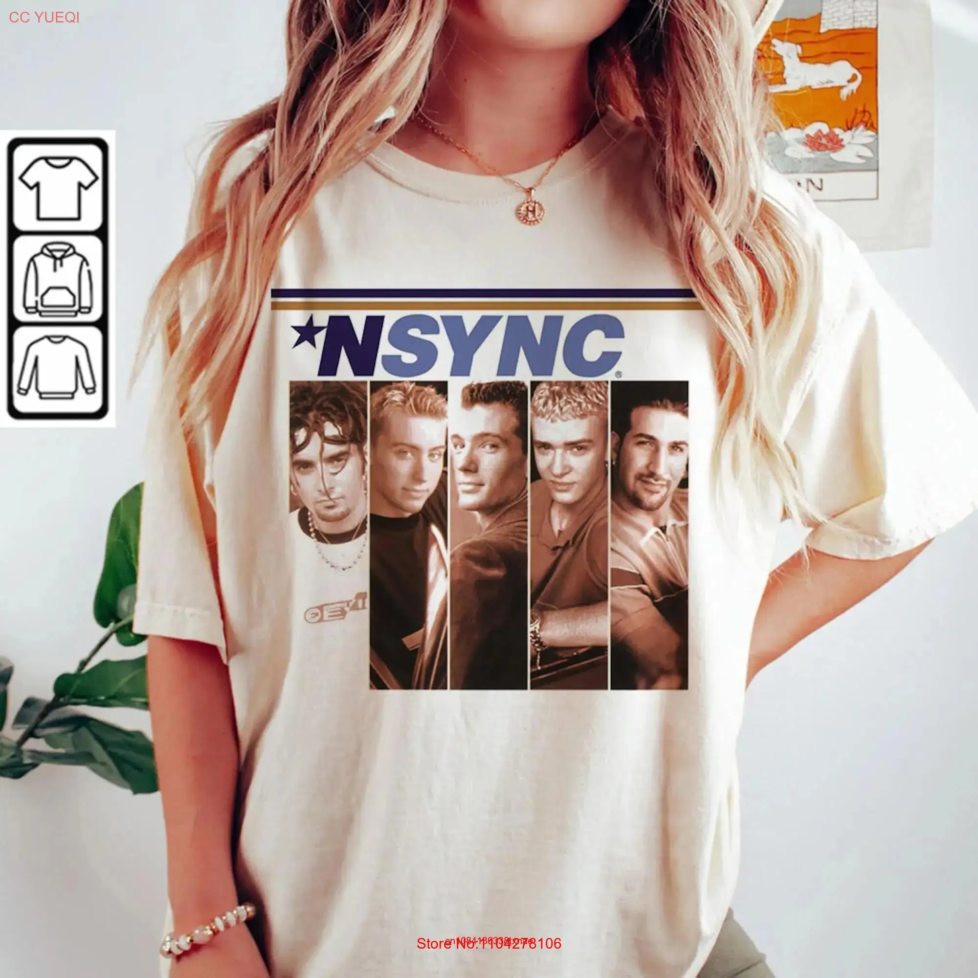 NSYNC T Shirt Vintage No Strings Attached Black SweaT Vmas 2023 2 L113RP long or short sleeves