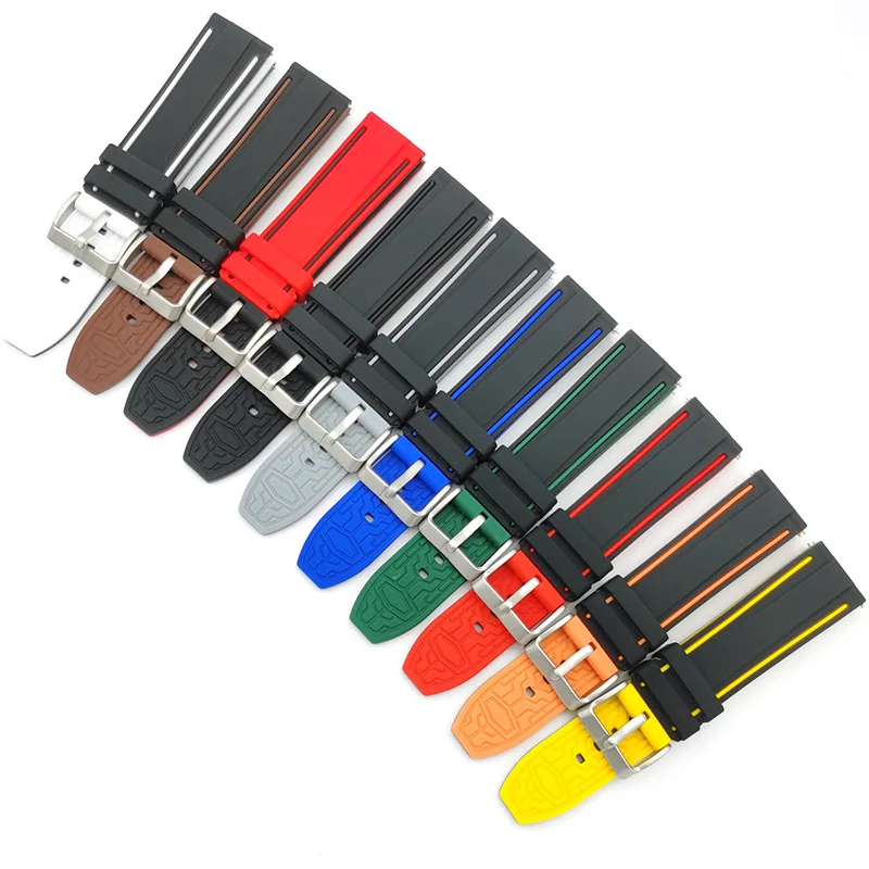 

20/22/24mm Soft Silicone Sport Watchband Quick Release bracelet Waterproof Band Strap Watch Accessories forCASIO Swatch Samsung