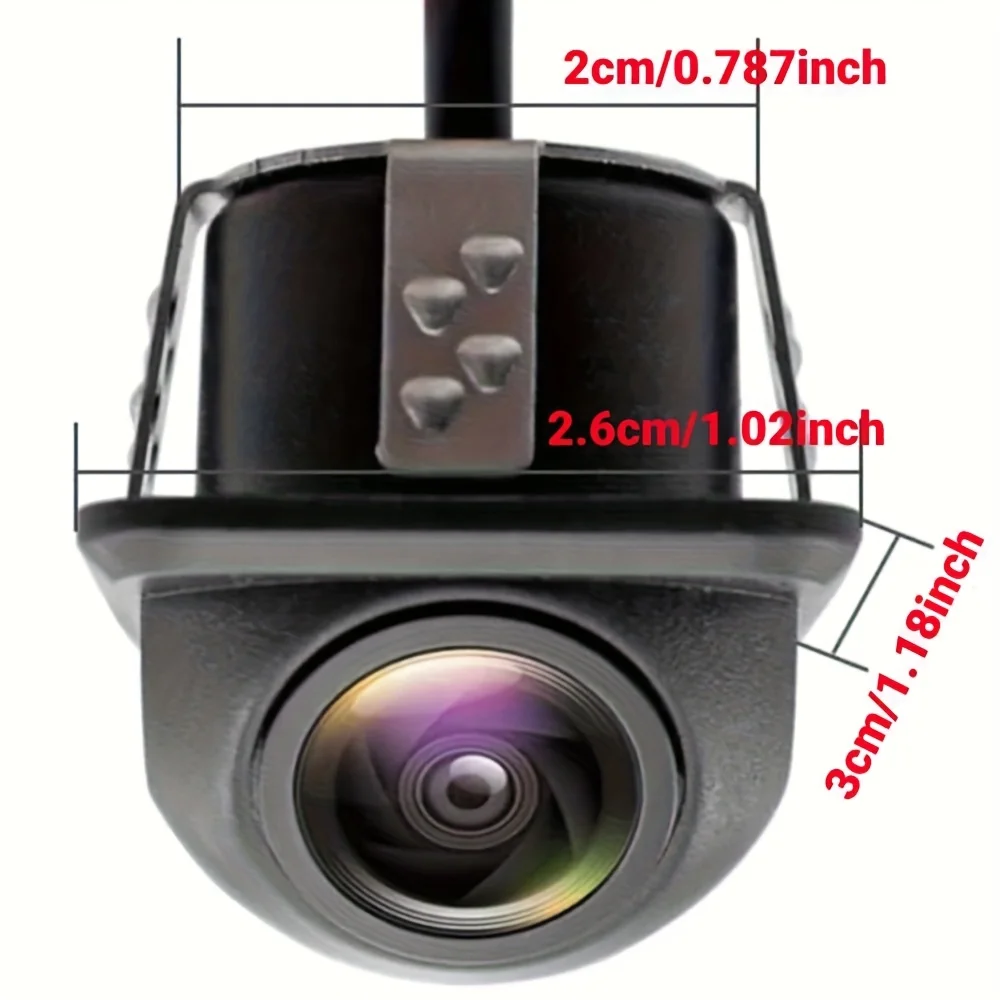Night Vision Reverse Camera with Moving Guidelines - Backup Camera, for MP5 Monitors, SUVs, Pickup Trucks, Camper, Sedans