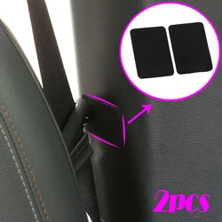 2pcs Car Seat Belt Protect Pads Car Safety Belt Anti-collision Sticker Car Anti Noise Buckle Protector Sticker Auto Accessories
