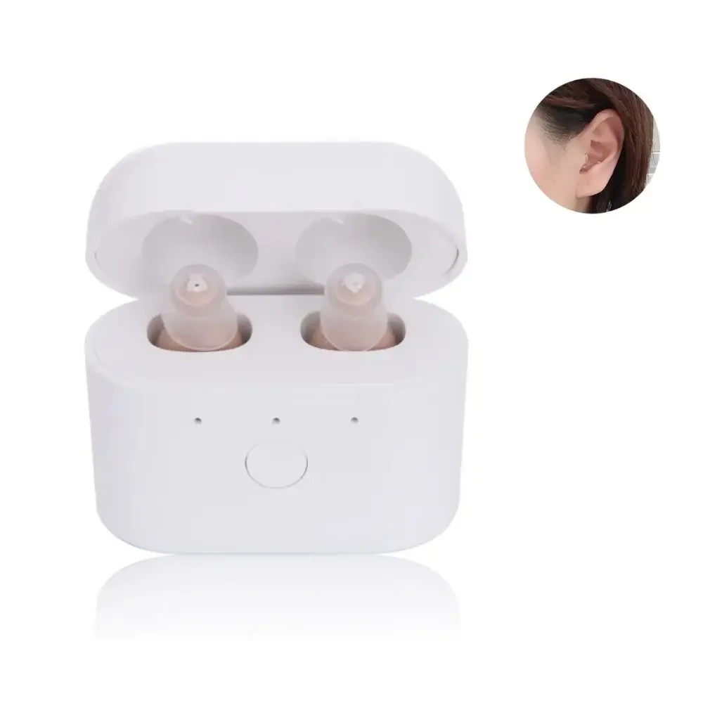 

C400 Digital Hearing Aid USB Tpye C Rechargeable Mini In Ear Invisible Hearing Amplifier Assistant Adjustable Tone for Deaf