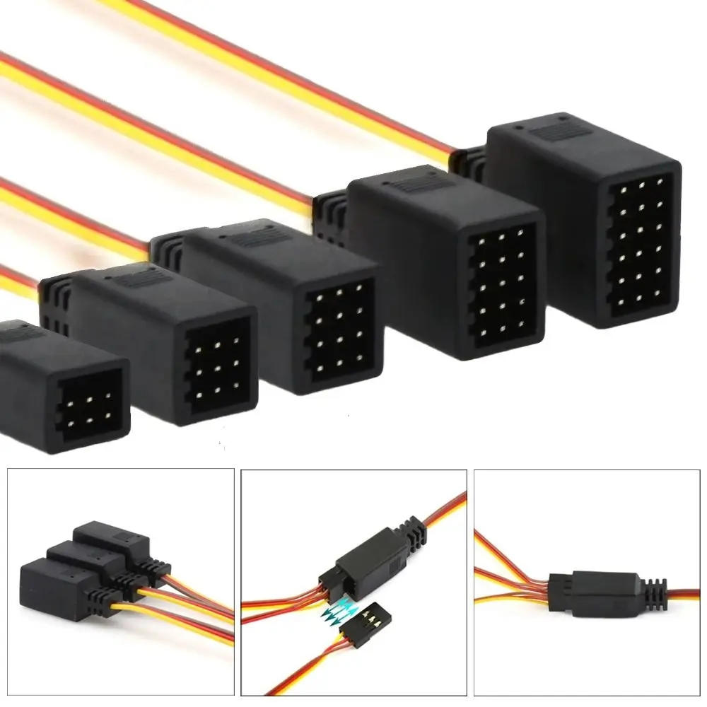 Length 350mm RC Connection Cables Remote Control Y Line Servo Extender Wire Male to Female Servo Extension Cables RC Accessories