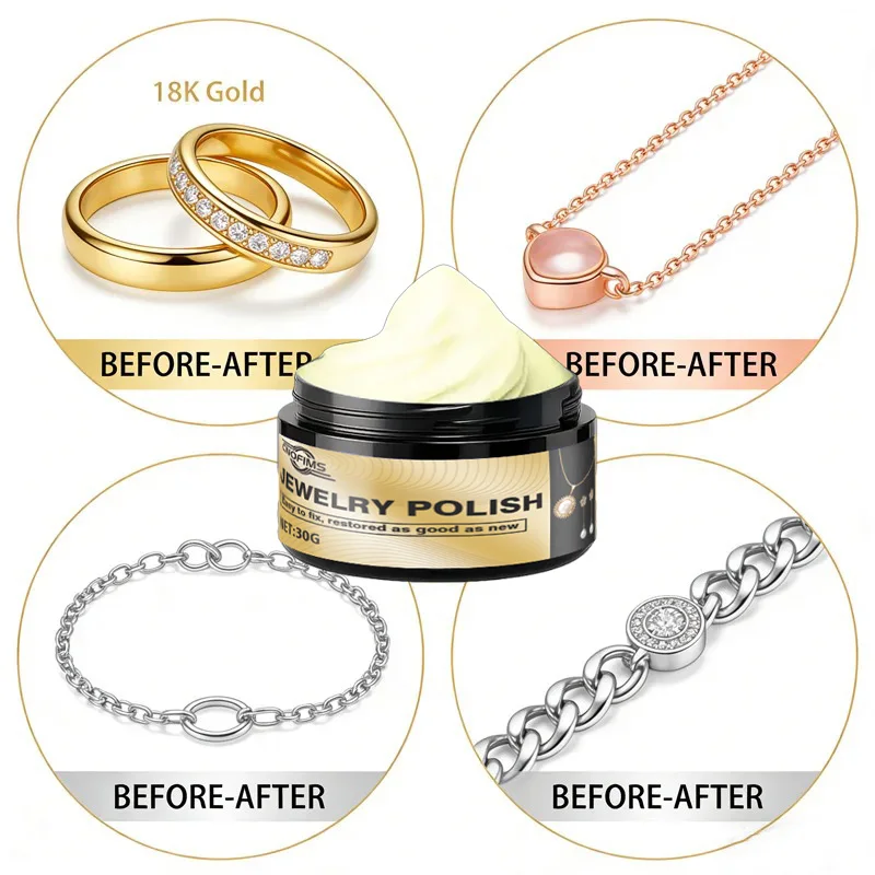Fasilawei Multi-Functional Jewelry Polishing Paste - Scratch Remover Shine Enhancer for Gold Silver Platinum