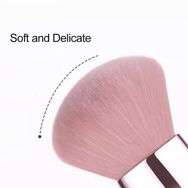 Cepillo redondo para polvo de uñas, cepillos para quitar el polvo de uñas de gran tamaño, herramienta de limpieza de polvos de esmalte de Gel UV acrílico, accesorios de manicura