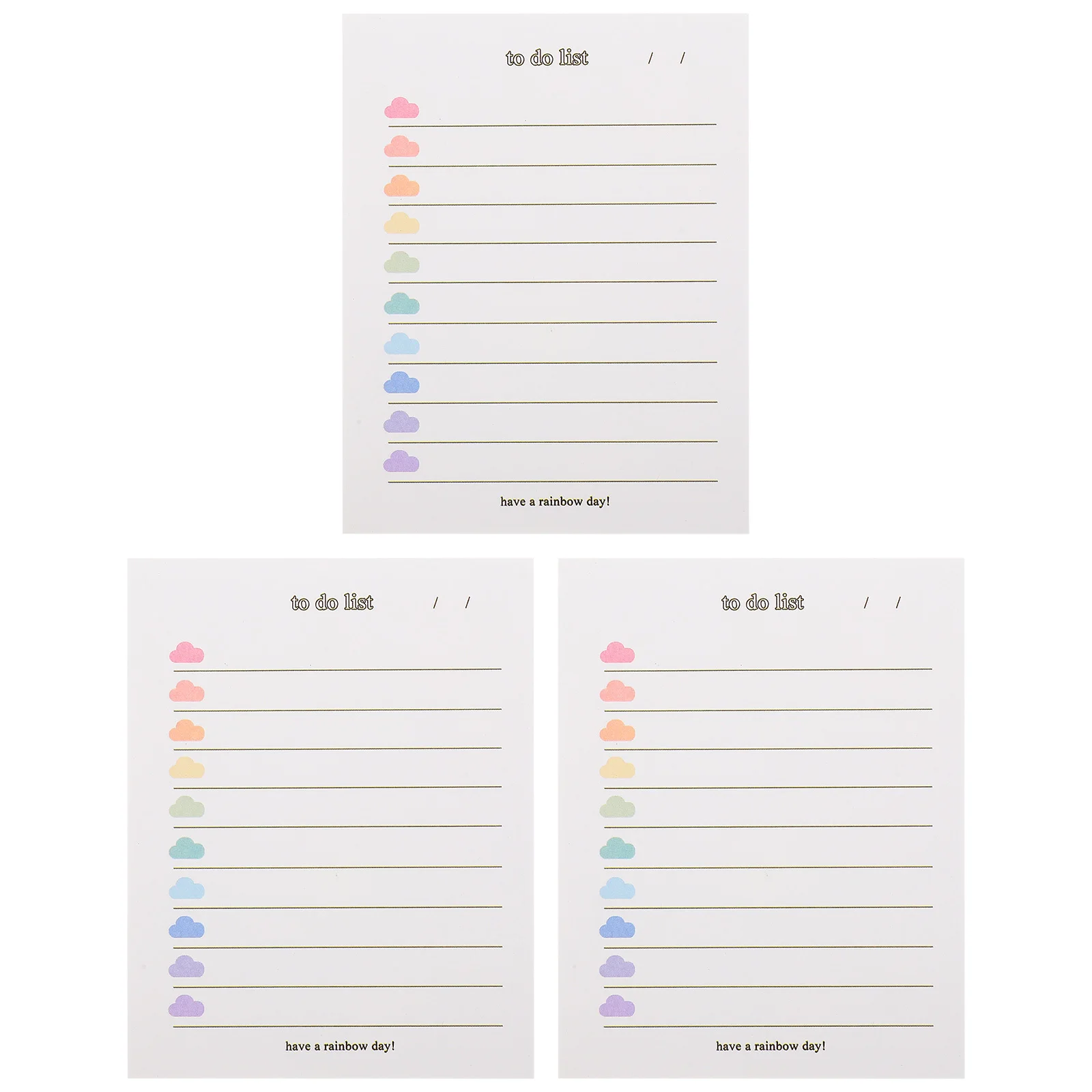 

3Pcs Memo Pad Multi-Function Daily Note Pads Portable Writing Pads Household Office Supplies Student to Do Pad
