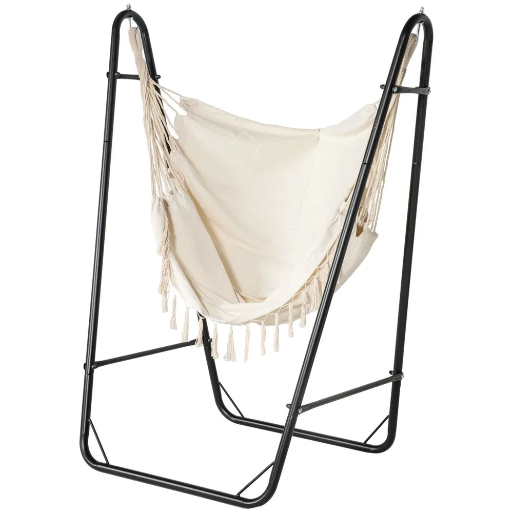 

Hammock Chair w/ Metal Stand, Hammock Swing w/ Side Pocket