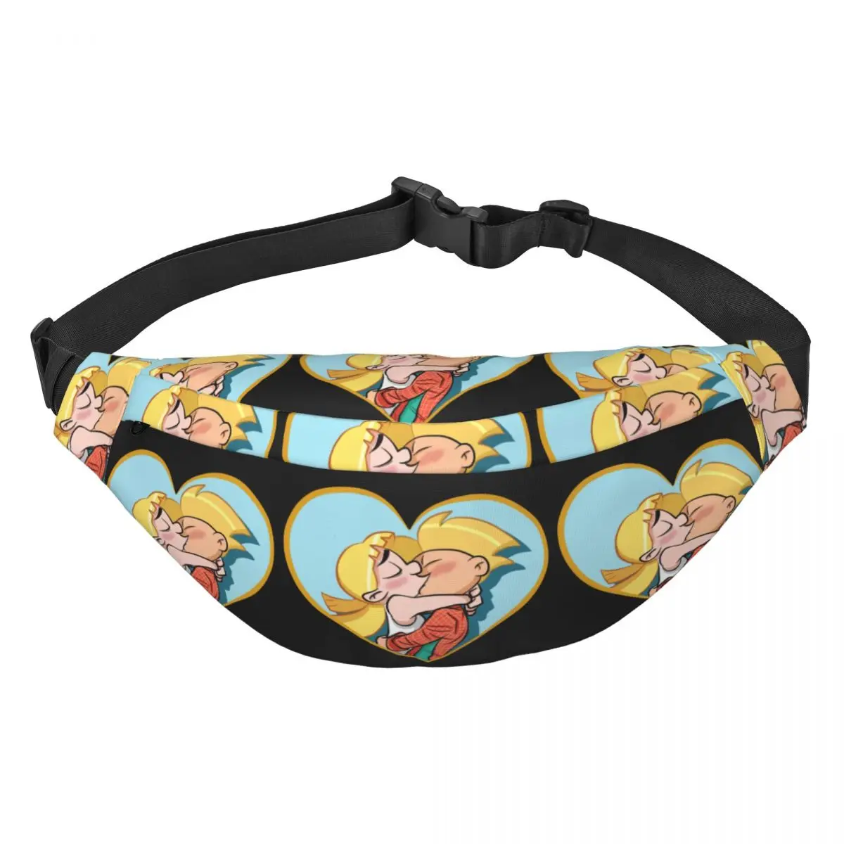 

Custom Helga Pataki Fanny Pack Women Men Hey Arnold Anime Animation Sling Crossbody Waist Bag for Traveling Phone Money Pouch