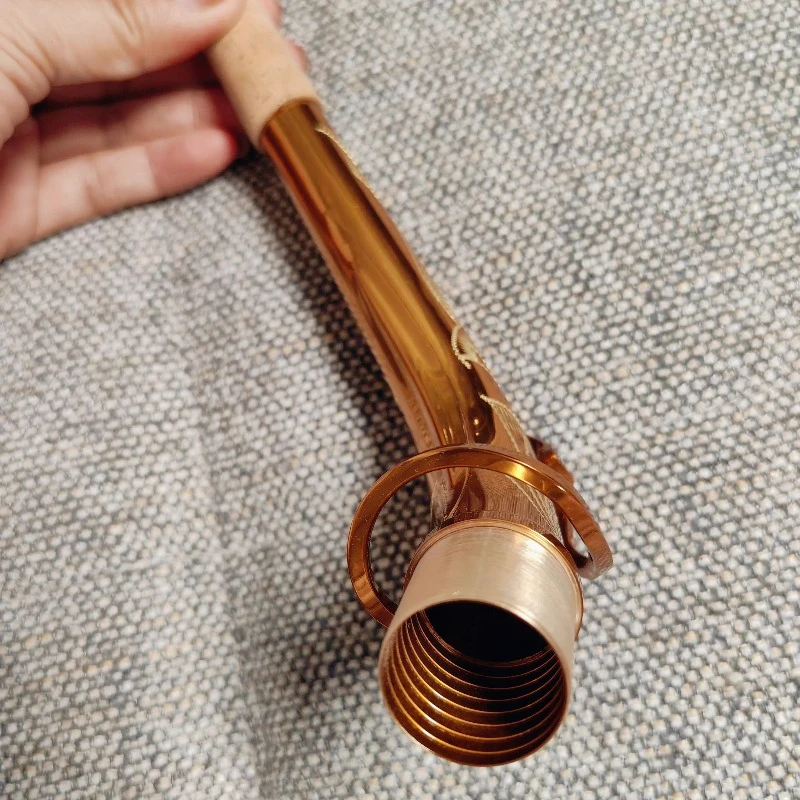 الساكسفون الساكسفون منحني الرقبة منتصف المدى قطرة الصوت e منحني الرقبة القهوة الذهب الساكسفون الموضوع صوت جيد #2