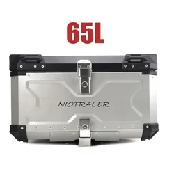 65L 55L 45L Motorcycle Trunk Top Box Rear Luggage Helmet Case Storage Topcase Waterproof Aluminum Universal Motor Accessories