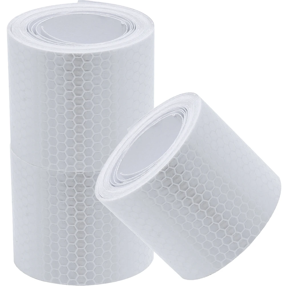 

Reflective Tape Sticker 3 Rolls Strong Stripe Cars Warning High Visibility Vehicle Bike Road Signs Fences