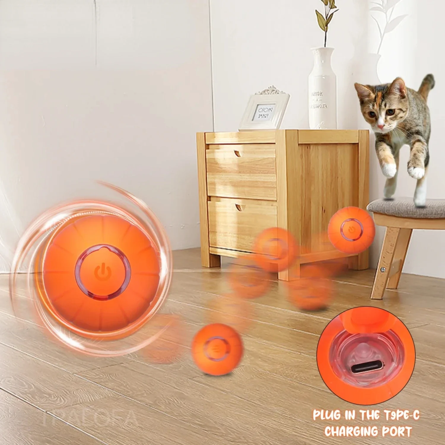 Exciting, innovative and active cat toy for energetic felines - Interactive and playful toy guarantees hours of fun, provides en