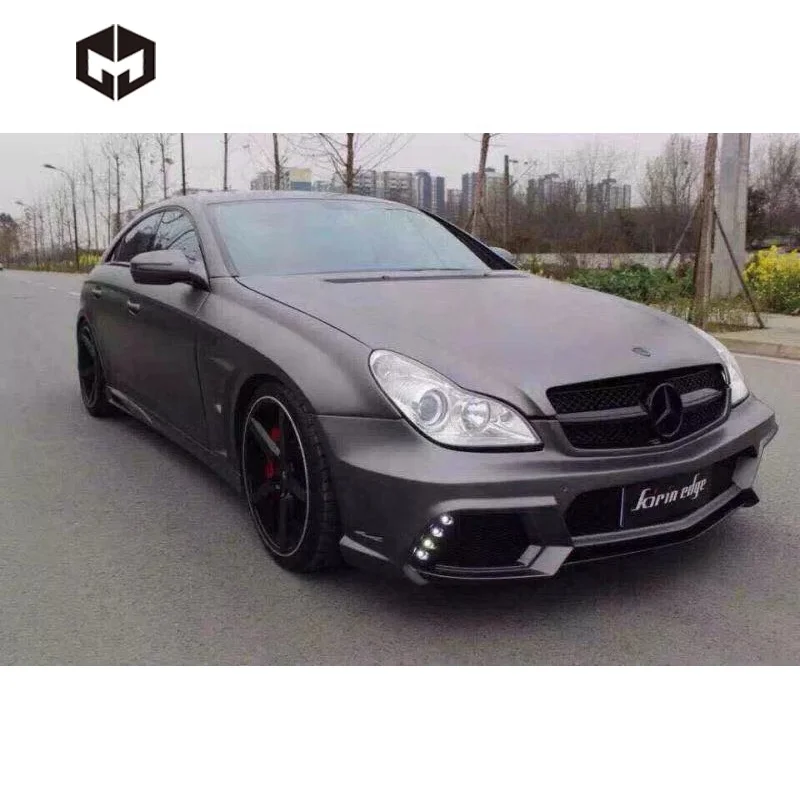 Fiberglass Front Bumper Rear Bumper Side Skirts Wald Body Kit for  Benz W209 CLK63 AMG