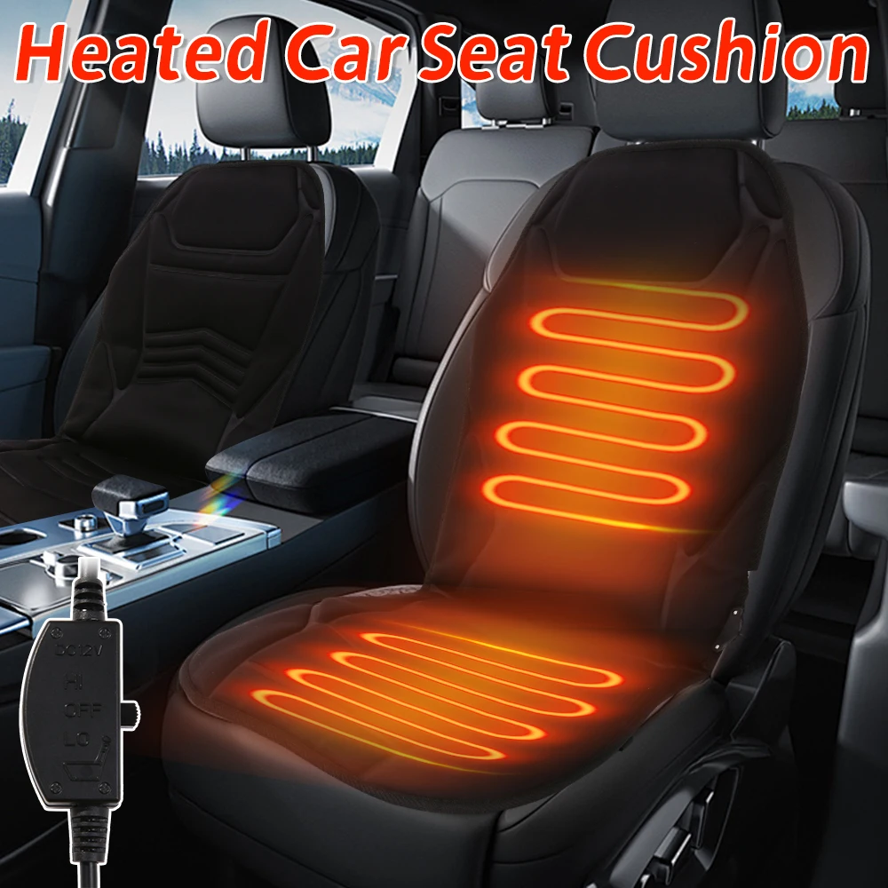12 فولت ساخنة غطاء مقعد السيارة التحكم التلقائي في درجة الحرارة العالمي مقعد السيارة سخان لوحة التدفئة السريعة وسادة حامي دافئ #3