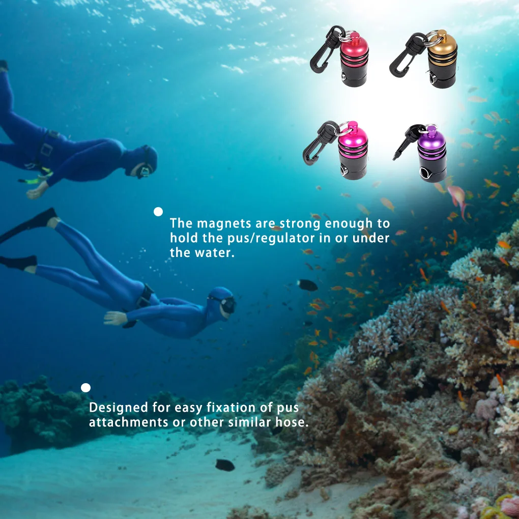 Gancho de buceo, instalación rápida, Clip de desmontaje, cierre de larga duración, reemplazo para snorkel, buceo libre