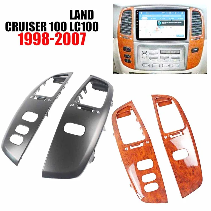 

Точный для Toyota Land Cruiser LC100 FJ100 Ujz100, приборная панель автомобиля, вентиляционная панель, вентиляционные отверстия для кондиционера, отделка под дерево, Rep