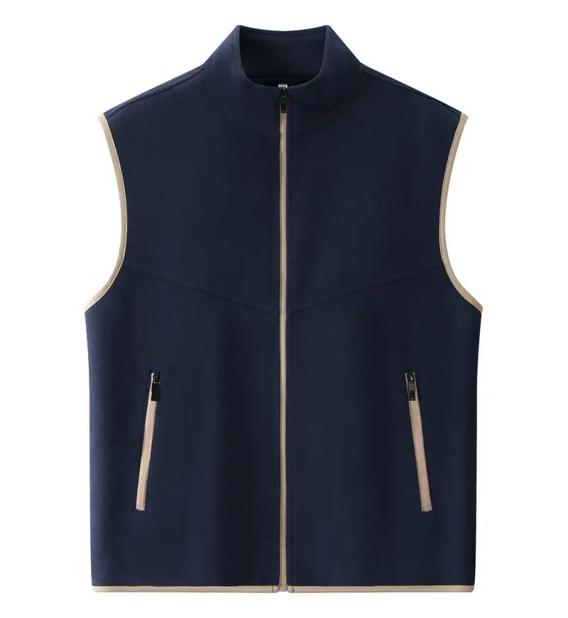 

Men's Vest Casual Double-sided Fleece Warm Waistcoats Fashion Thermal Sleeveless Jackets Autumn Winter Trendy Outerwear Tank Top