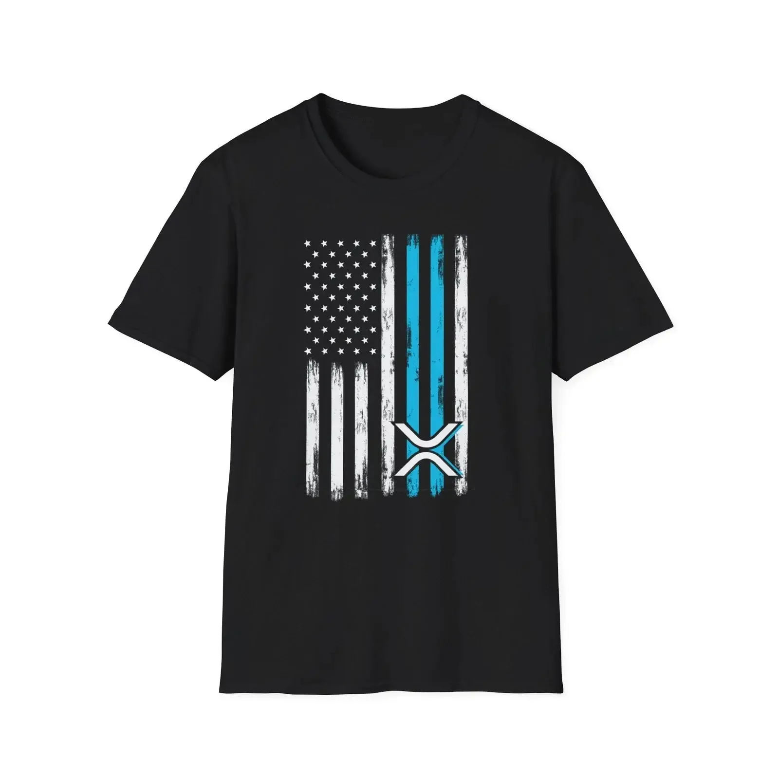 XRP American USA Crypto Currency Coin Softstyle T Shirt Ripple vintage Washed Comfortable Unisex homme Stylish