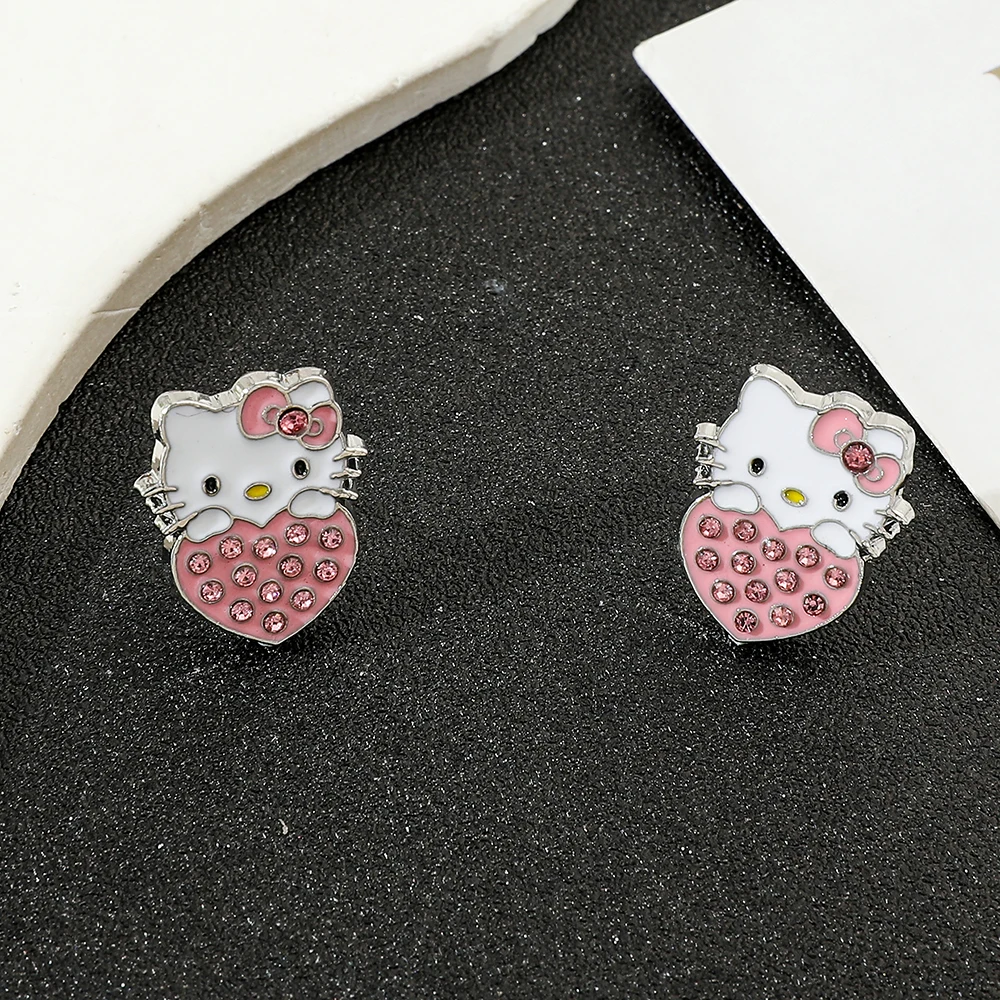 Sanrio Cartoon Earrings Cute Girl Earrings Sweet Campus Style Girl Earrings Friend Gifts